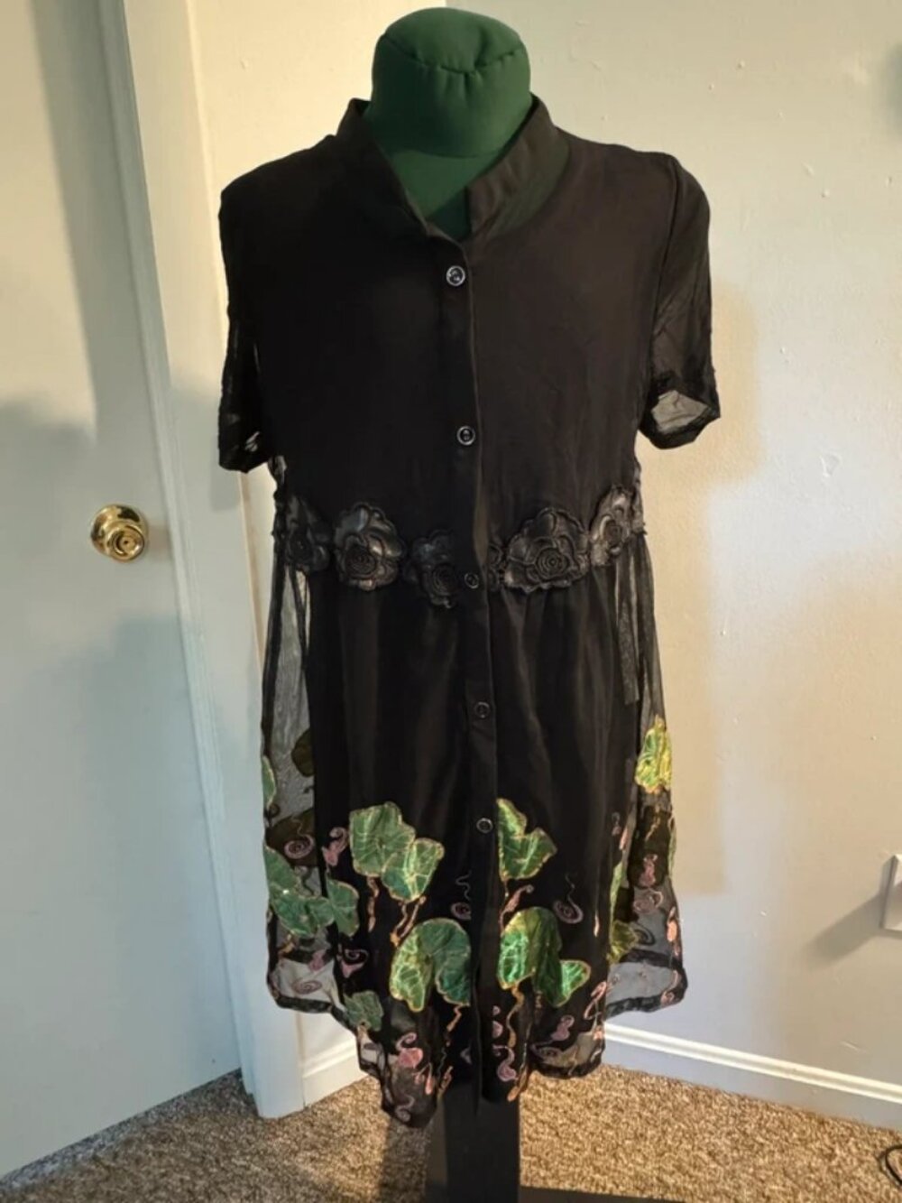 Mesh dress with Sparkly Sequin Design